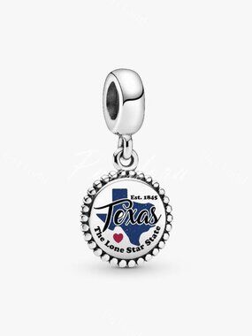 Pandora Texas State Map Dangle Charm